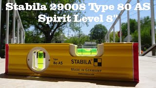 Stabila Type 80 SA Made in Germany Stabila 29008 Type 80 AS Spirit Level 8''