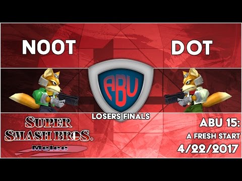 ABU 15: NOOT (Fox) vs. Dot (Fox) - SSBM Singles Losers Finals