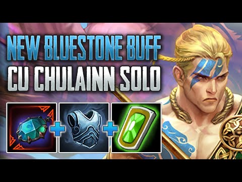 NEW BLUESTONE CHUNKS! Cu Chulainn Solo Gameplay (SMITE Conquest)