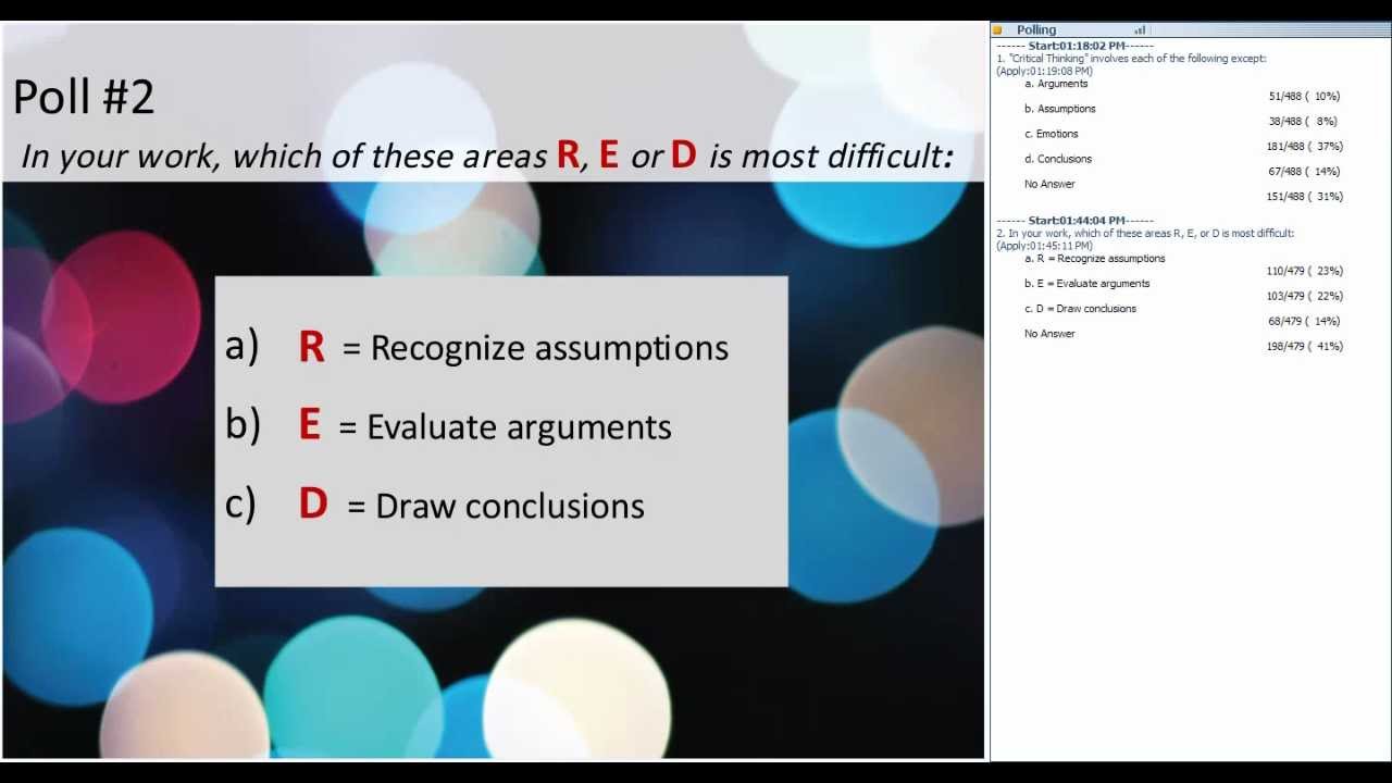 Critical Thinking -- An Essential Leadership Skill
