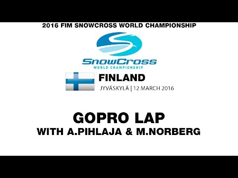 2016 FIM Snowcross World Championship Finland Jyväskylä GoPro Lap