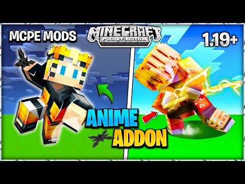 ANIME CROSSOVER ADDON FOR MINECRAFT | MCPE 1.19 ANIME MOD | ACE