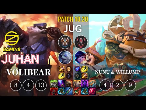 OZ Juhan Volibear vs Nunu & Willump Jungle - KR Patch 10.20