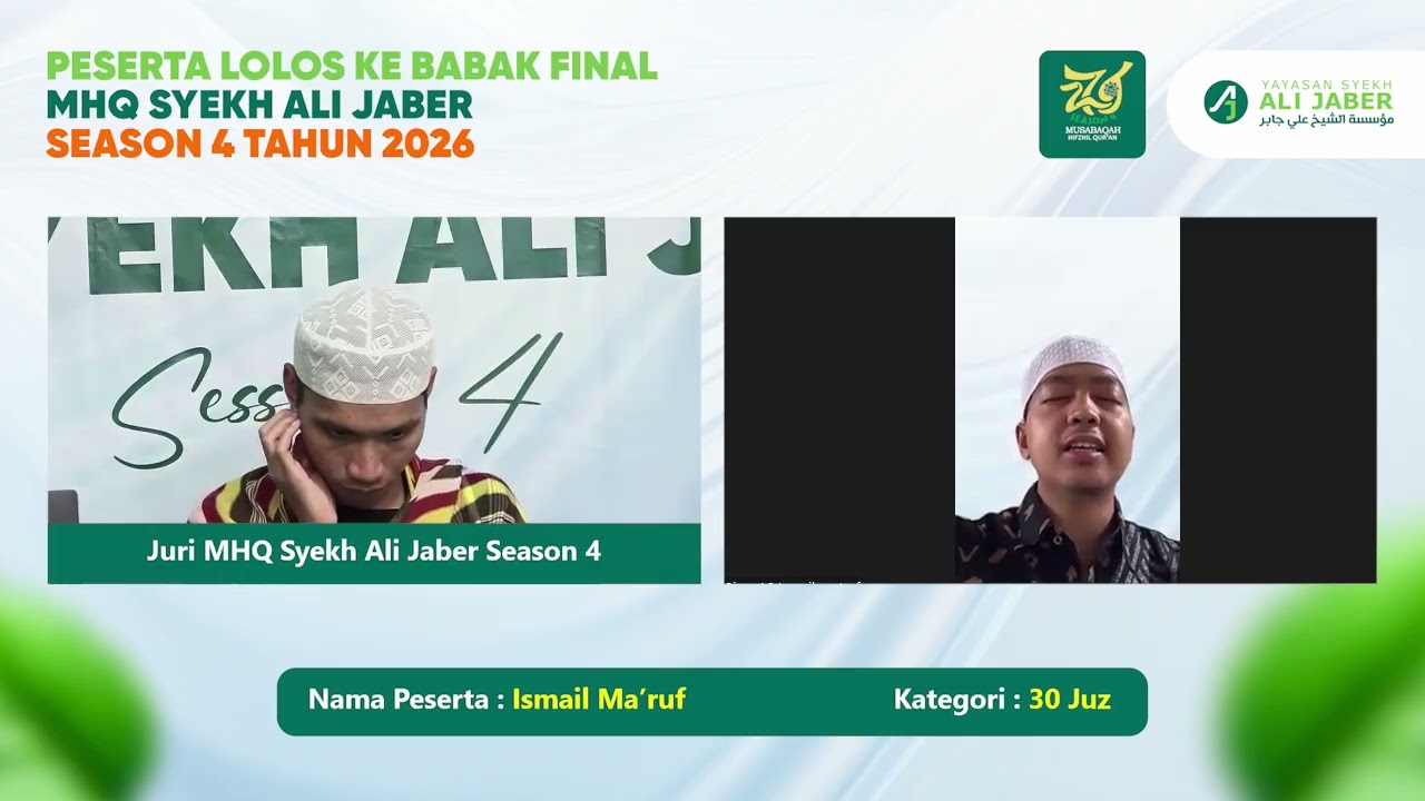 LOLOS FINAL KATEGORI 30 JUZ MHQ SEOSON 4!! // ISMAIL MA'RUF