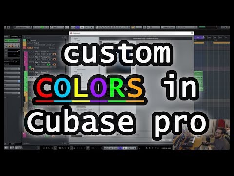 Custom Color Schemes in Cubase Pro