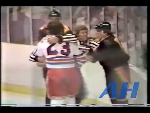 NHL Oct. 22, 1980 New York Rangers v Vancouver Canucks (R) Ed Hospodar v Stan Smyl