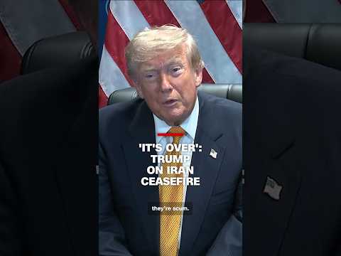 'It's over': Trump on Iran ceasefire