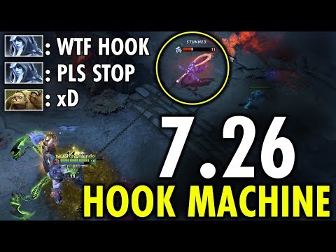 WTF 99% HOOK MACHINE PUDGE 7.26 PATCH 200IQ PLAY BY ETLENDO | GENIUS PUDGE