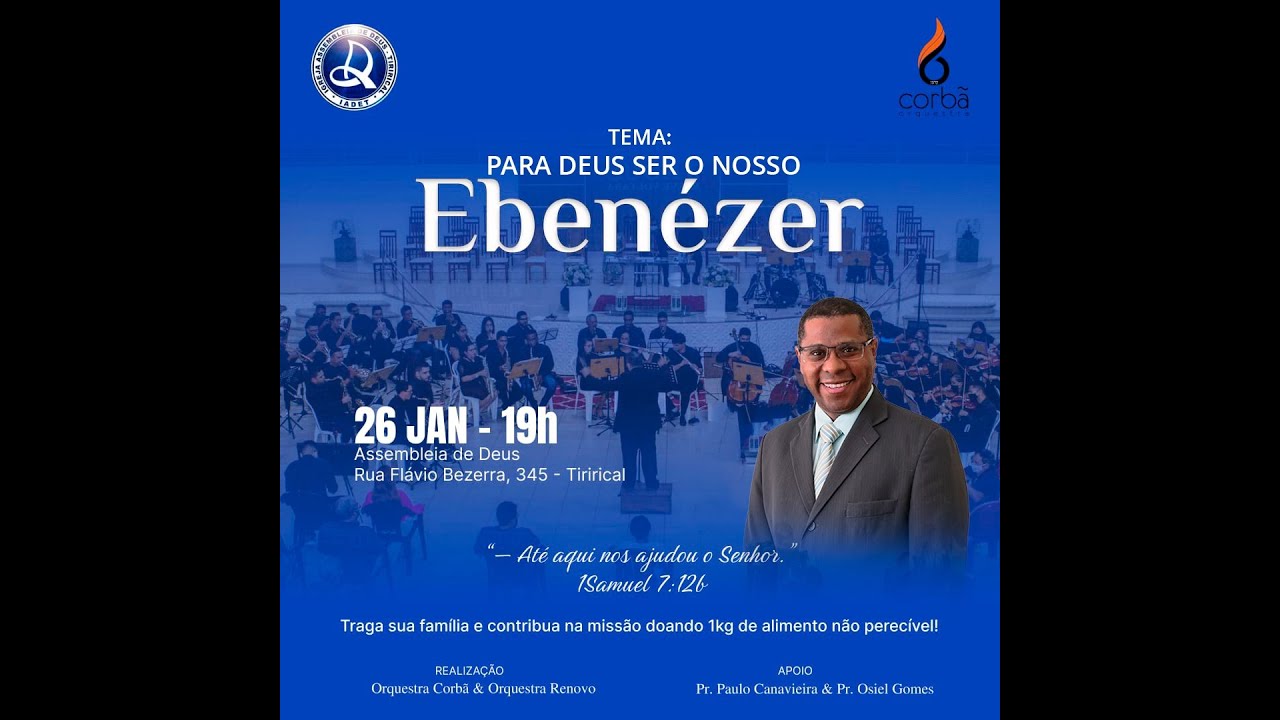 PARA DEUS SER O NOSSO EBENÉZER - PR OSIEL GOMES