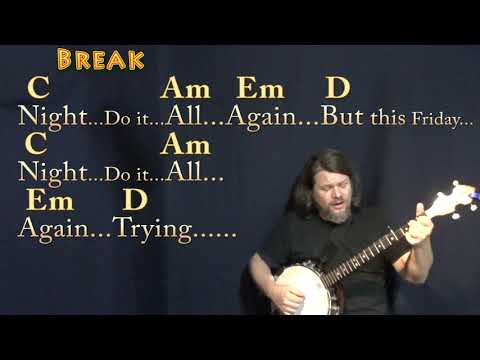 Last Friday Night (Katy Perry) Banjo Cover Lesson in G with Chords/Lyrics - C Am Em D