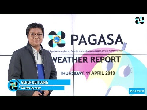 Public Weather Forecast Issued at 4:00 AM April 12, 2019