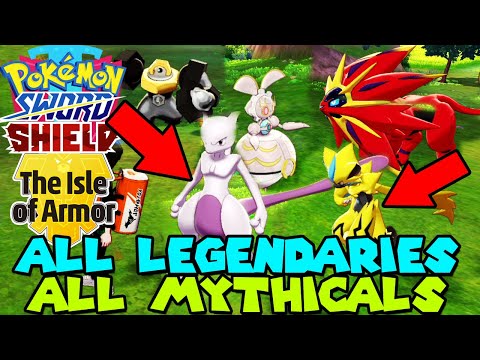 All Overworld LEGENDARY & MYTHICAL POKEMON in Pokemon Sword & Shield Isle of Armor