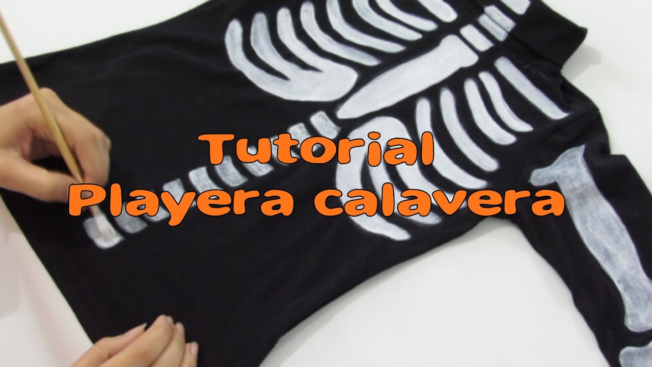 Playera calavera/TUTORIAL DIY