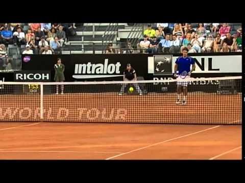 Federer - Gasquet 1-2  3°t  ROM2011  Best Roger's points