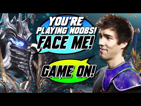 This Man Challenged Me To A 1v1 - How Could I Refuse? - WC3 - Grubby