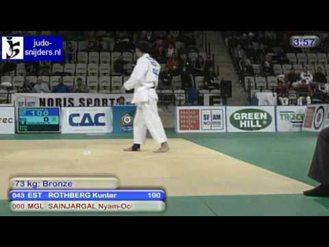 Judo 2010 World Cup Prague: Kunter Rothberg (EST) - Nyam-Ochir Sainjargal (MGL) [-73kg] bronze