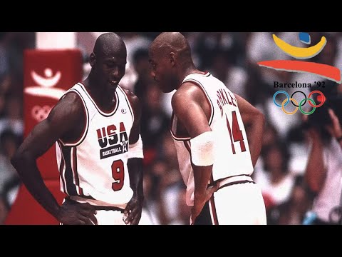 1992 Dream Team vs Cuba. The Dream Team destroys Cuba. USA 136 - Cuba 36