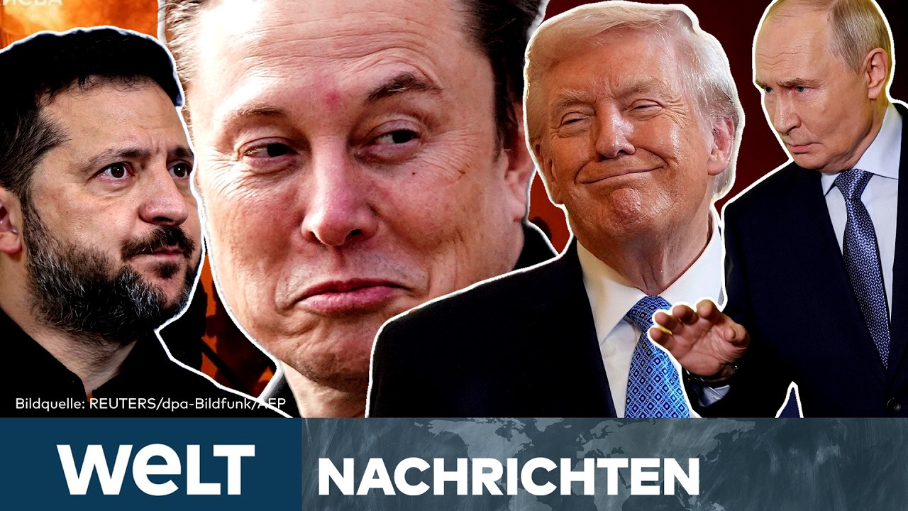 TAUZIEHEN UM KIEW: Druck auf Selenskyj hoch – Musk könnte zum Kriegsentscheider werden | WELT STREAM