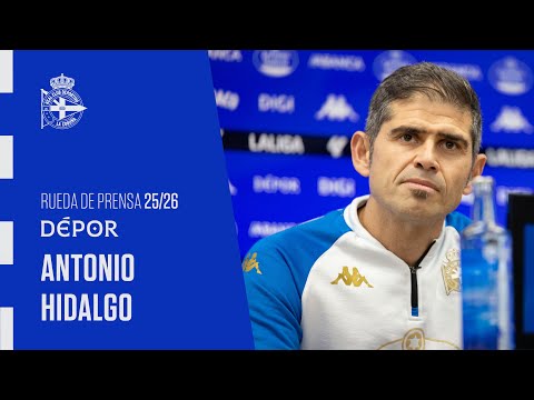 Rueda de prensa de Antonio Hidalgo previa al UD Las Palmas - Dépor