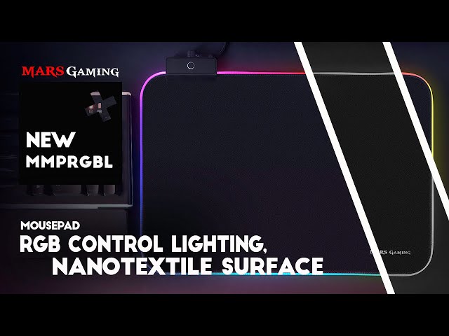 Vídeo relacionado con Mars Gaming MMPRGBL, Alfombrilla Gaming RGB 365x265mm con 12 Modos de Iluminación, Fibra Óptica, Superficie Nanotextil, Borde Reforzado, Cable Trenzado, Antideslizante, Negro