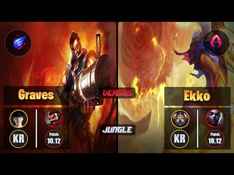 Peanut GRAVES (Jungle) [Phase Rush] VS EKKO - Challenger KR Patch 10.12