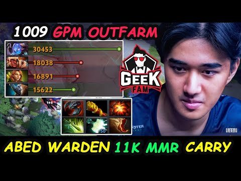 ABED WARDEN - 1000 GPM OUTFARM Top1 MMR 11K MMR SKILL PLAY [Arc Warden] Dota 2 Perspective Gameplay