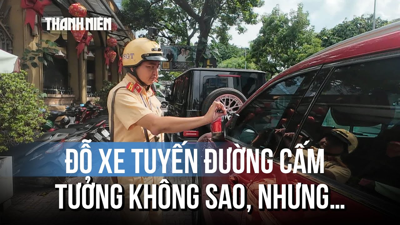 Chủ quan đỗ xe sai quy định, tài xế "méo mặt" vì mất tiền phạt nguội