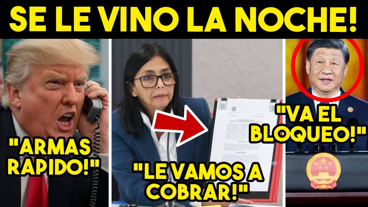 CAOS TOTAL! CHINA ORDENA BLOQUEO, VENEZUELA COBRARA PETROLEO A EU. TRUMP EN PANICO, PIDE MAS ARMAS