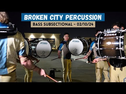 Broken City Percussion 2024 - Bass Subsectional