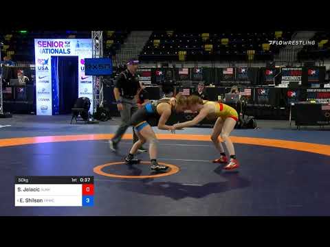50 Kg Quarterfinal Stefana Jelacic Sunkist Kids Wrestling Club Vs Emily Shilson Titan Mercury Wres