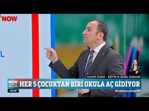Eğitim-İş Genel Başkanı Kadem Özbay – Ezgi Gözeger İle Çalar Saat – Now TV | EĞİTİM İŞ