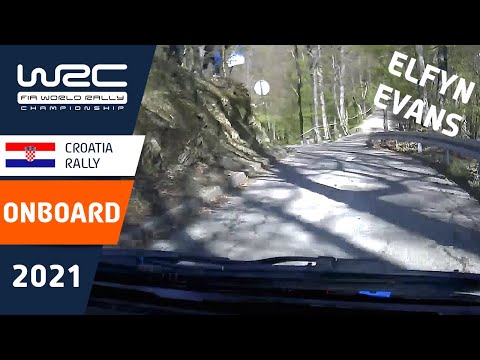 ONBOARD Elfyn Evans / Scott Martin - WRC Croatia Rally 2021