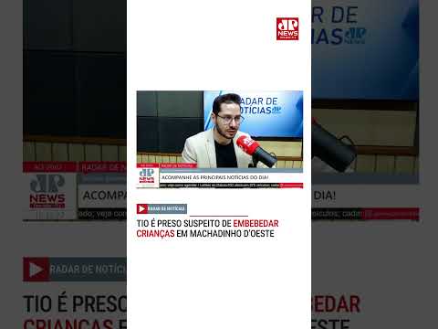 Tio é preso suspeito de embebedar crianças em Machadinho d’Oeste