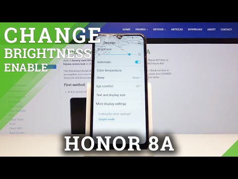 How to Activate Auto-Brightness in HONOR 8A – Auto Adjust Screen Intensity