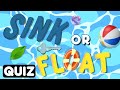 Sink Or Float Quiz For Kids Why Do Things Float Or Sink Sink And Float Experiments