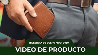 Video de Billetera compacta de cuero vacuno
