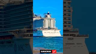 MSC Seaside Departs Miami Florida 🛳️ #dream #cruise #travel #vacation