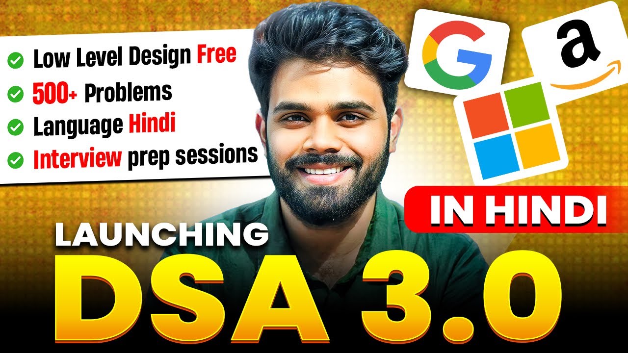 Enhanced TA Support, Hindi Language Option, Revision Questions, Live Doubt Solving Sessions - Join Our Third DSA Batch for a Comprehensive Learning Experience!