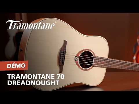 Lag T70D-B&B Tramontane 70 Dreadnought Solid Spruce Top Okoume Neck 6-String Acoustic Guitar image 9