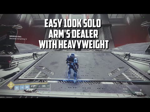 Easy Solo 100k Nightfall The Arm's Dealer with Heavyweight (Titan)