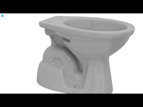 Belvit Stand-WC Manhattan Grau Tiefspüler Abgang Boden (senkrecht) 555x350x390 BV-EW3001 video
