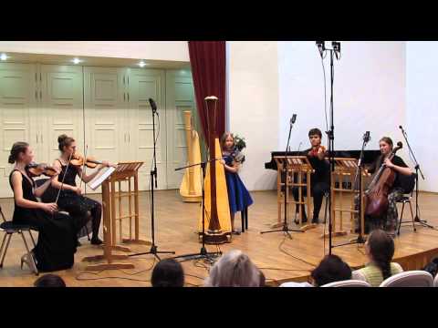 Ekaterina Dvoretskaya (harp) - "Somewhere in time" - (comp. Paul Hurst) with string Quartet.