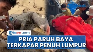 Pria Paruh Baya Tergeletak Lemas di Aceh Tamiang, Tubuh Dipenuhi Lumpur, Diselamatkan Wamendagri