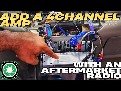Wiring speakers to a 4 channel amp with aftermarket radio 