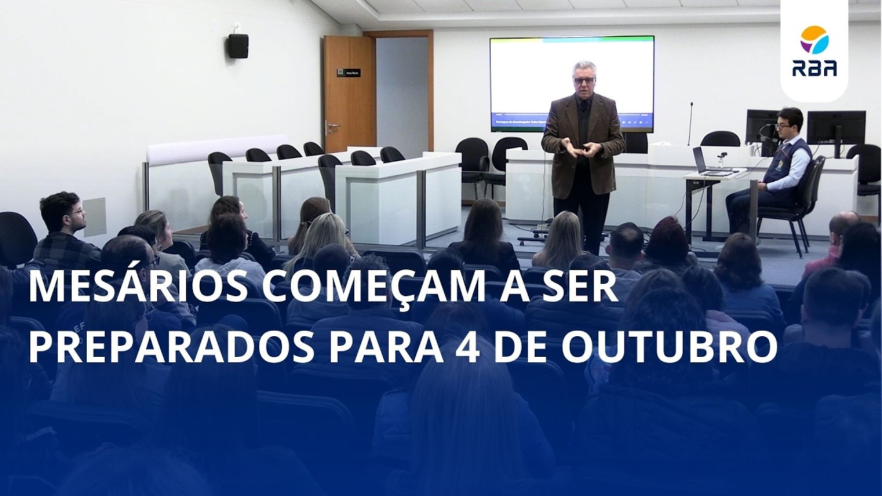 Contagem regressiva para as eleições: mesários começam treinamento