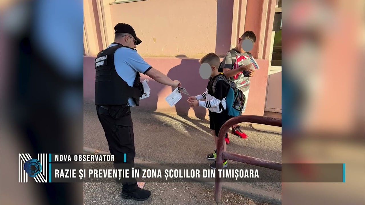 Razie și prevenție în zona școlilor din Timișoara