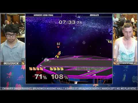 CW Ranbat Mar'19 - SSBM Singles WSF - Skeleduck vs Battle Arena my Nama Jeff