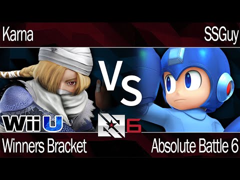 AB6 Smash 4 - Karna  (Sheik) vs SSGuy (Mega Man) - Winners Bracket