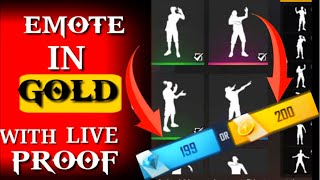 How To Unlock Emotes In Free Fire With Gold | Free Fire Gold se Emote | Free Emotes |