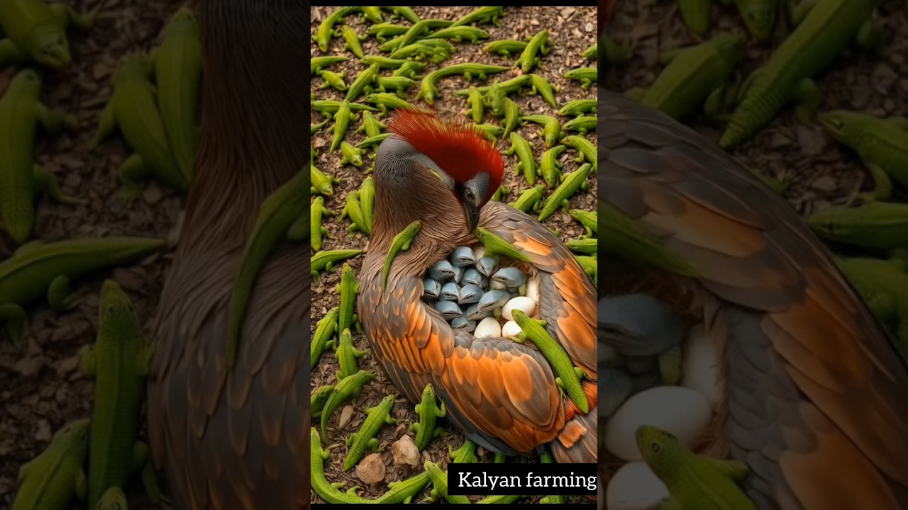 Mother bird protects eggs from salamanders #forest #birds #mother #love #wildlife #animals